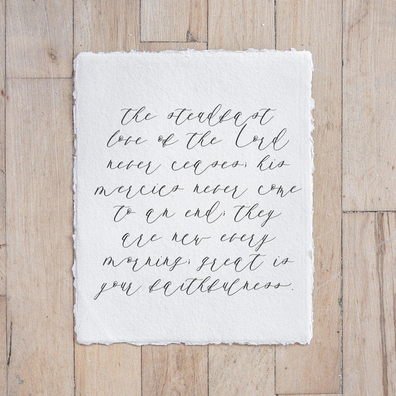 The Steadfast Love of The Lord Print
