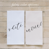 Personalized Special Dates Tea Towel