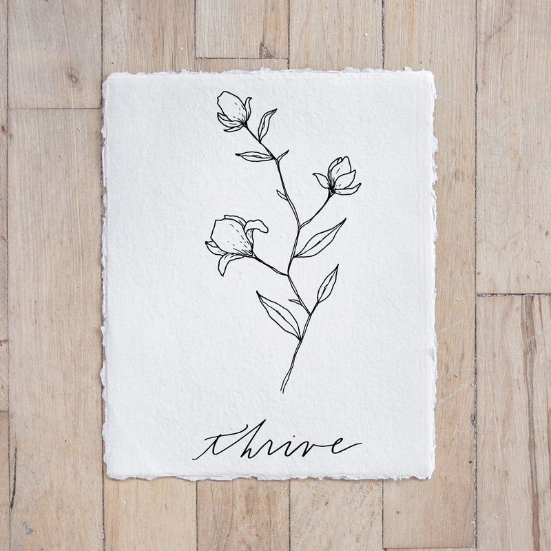 Thrive Wildflower Print