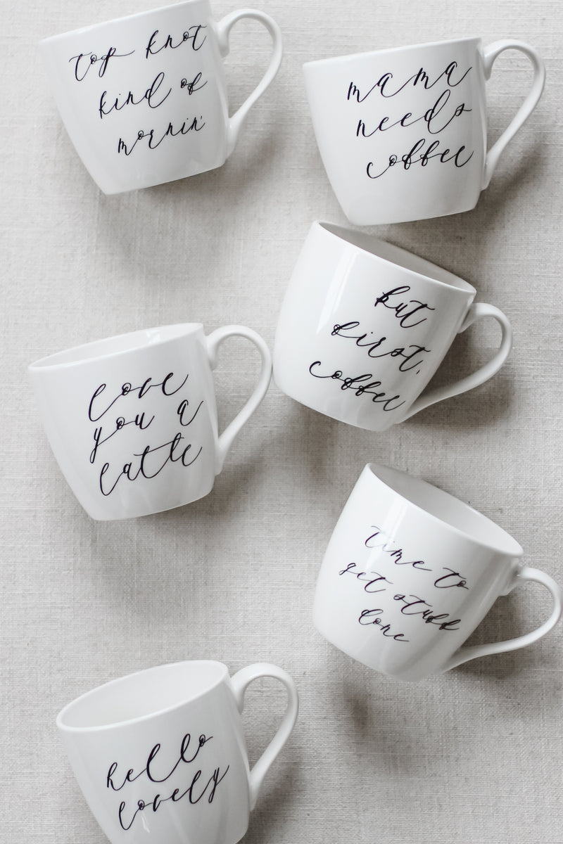 Top Knot Kind of Morning Ceramic Coffee Mug