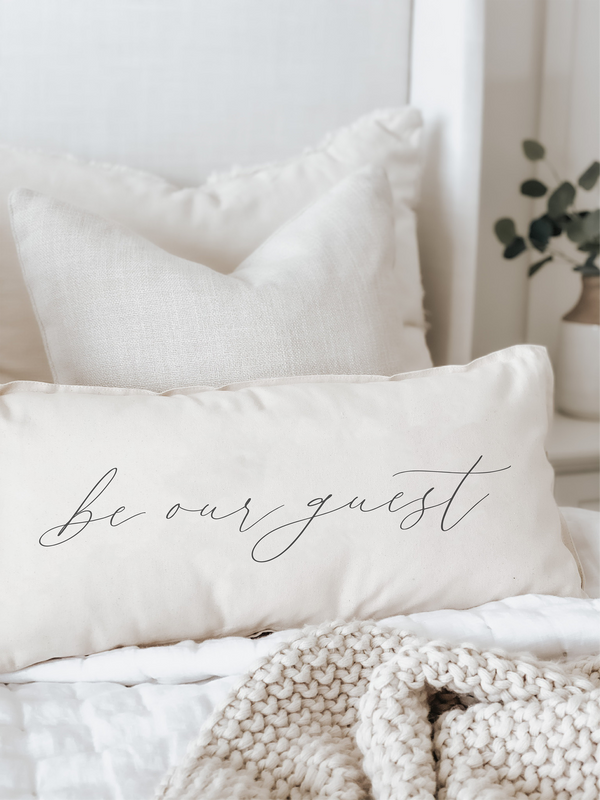 Be Our Guest Lumbar Pillow