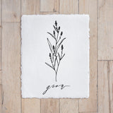 Grow Wildflower Print