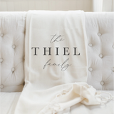 Personalized The Family Name Throw Blanket