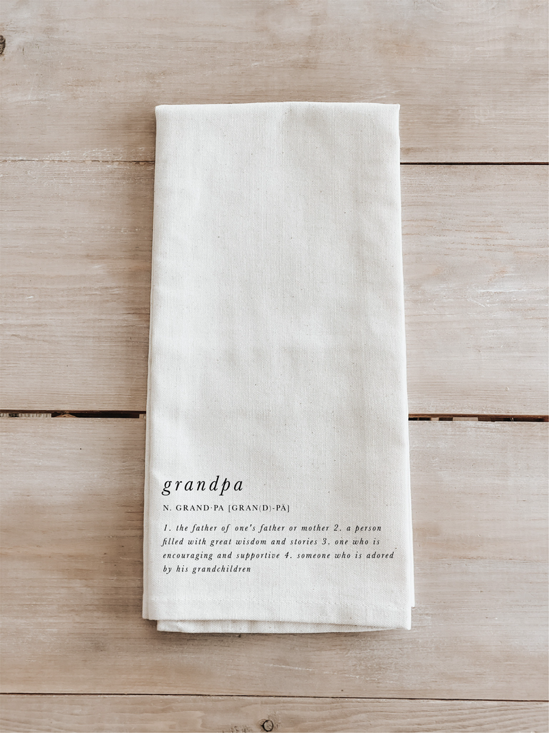 Grandpa Definition Tea Towel