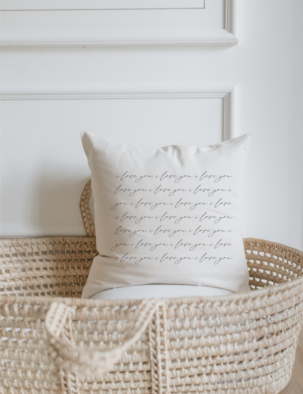 I Love You I Love You I Love You Pillow