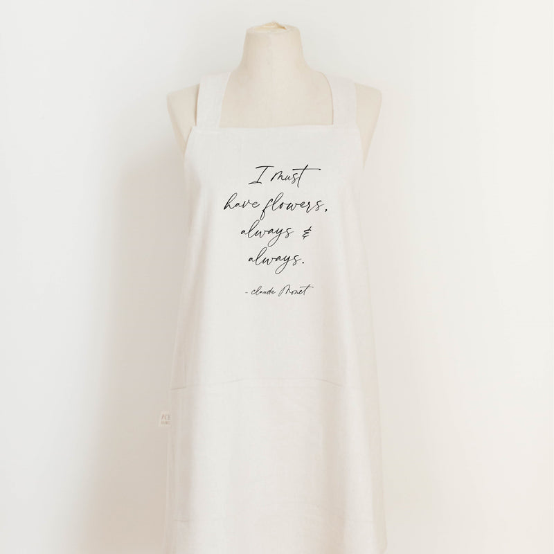I Must Have Flowers Apron