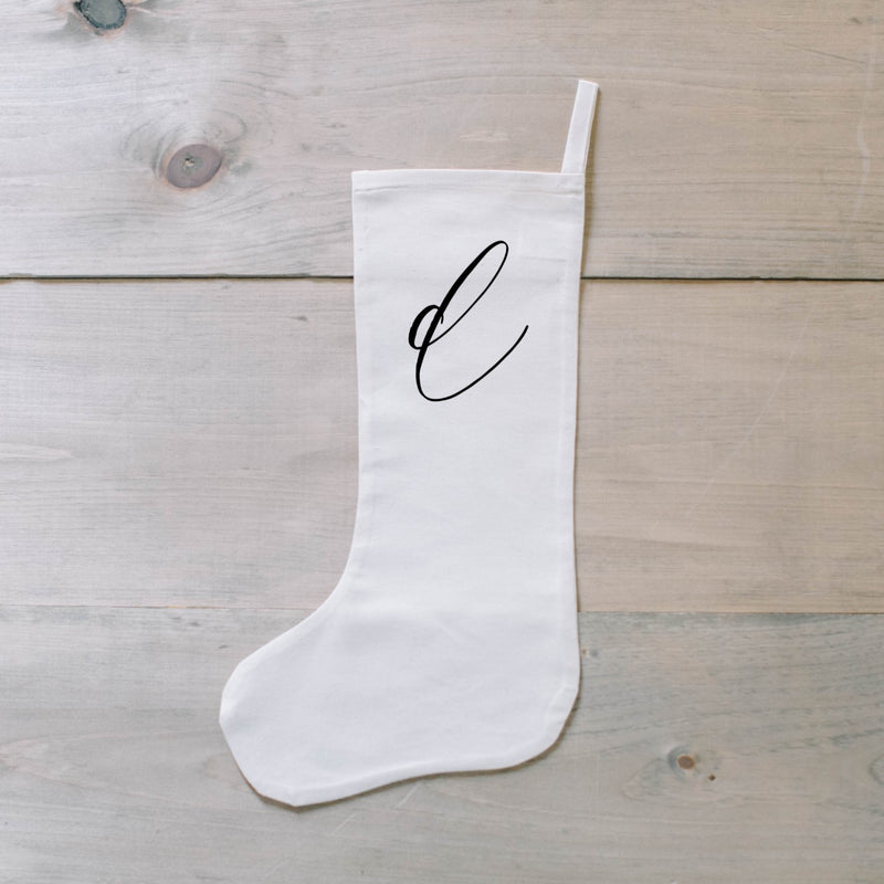 Personalized Calligraphy Initial Stocking