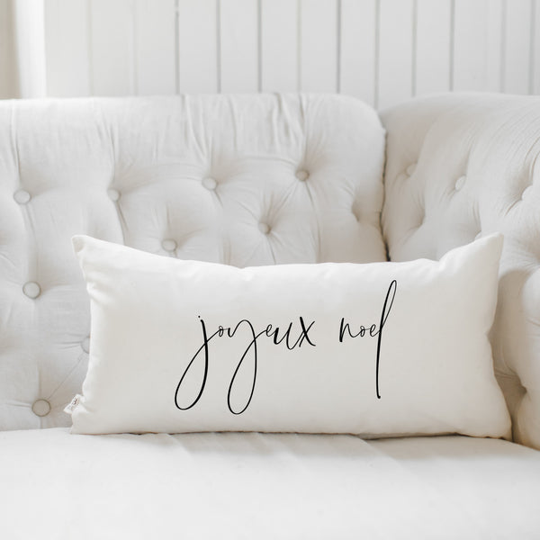 Joyeux Noel Lumbar Pillow