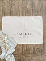 Personalized Last Name with Laurel Placemat