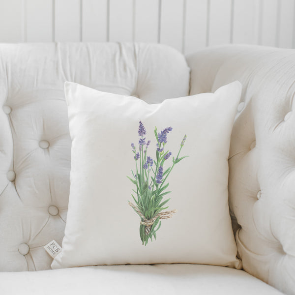 Lavender Watercolor Pillow