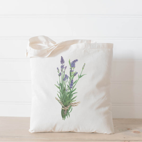 Lavender Watercolor Tote Bag