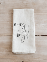 Merry and Bright Tea Towel