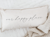 Our Happy Place Lumbar Pillow
