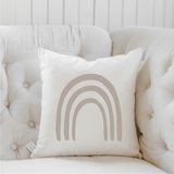 Taupe Rainbow Pillow
