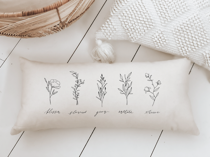 Wildflowers Lumbar Pillow